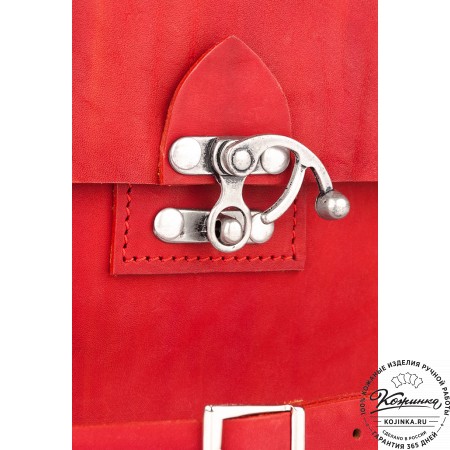 Кожаная сумка ручной работы "Кэтрин" (красная)